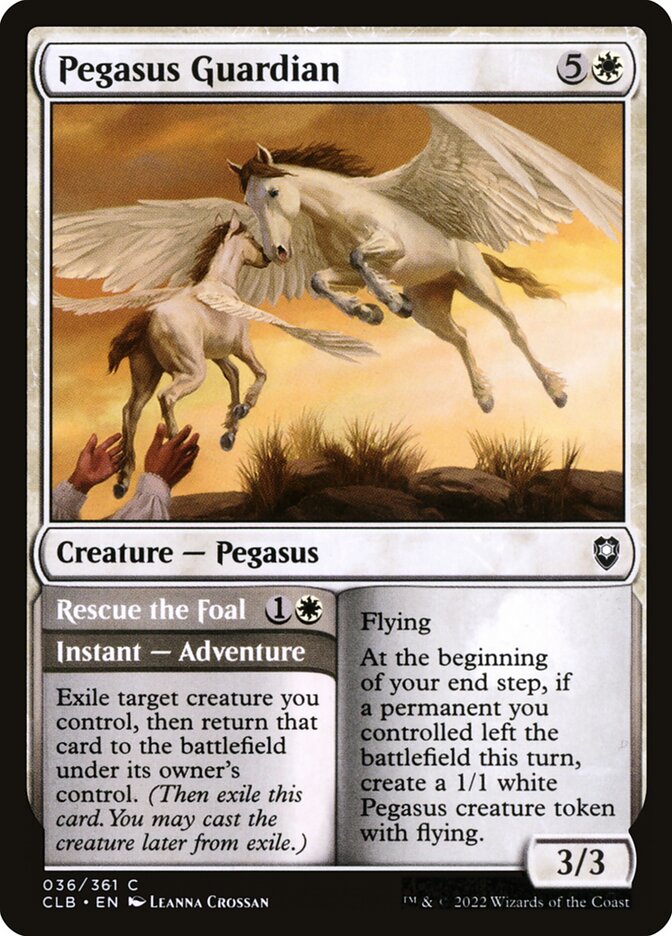 Pegasus Guardian // Rescue the Foal [Commander Legends: Battle for Baldur's Gate] (36)