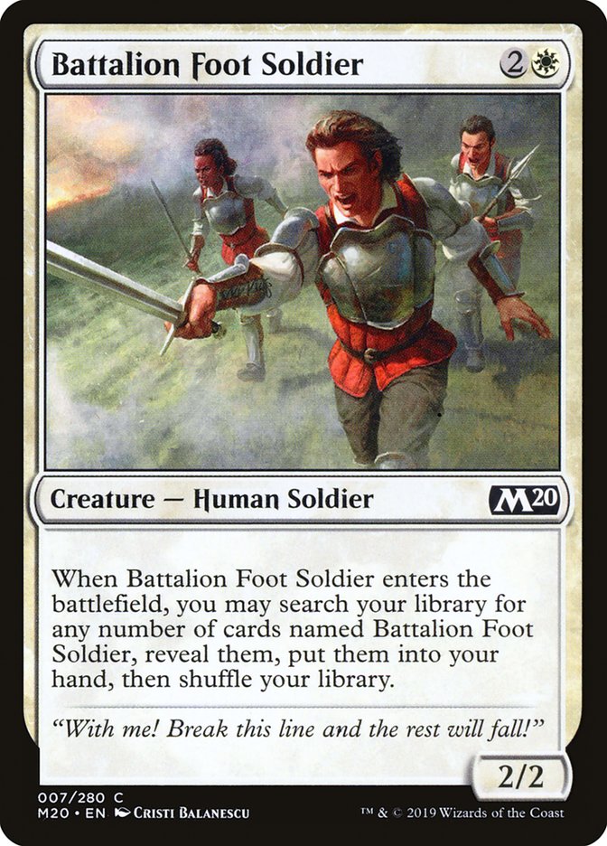 Battalion Foot Soldier [Core Set 2020] (7)