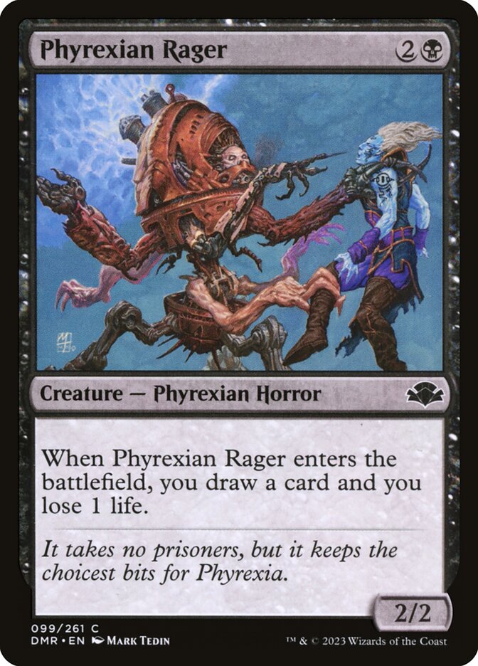 Phyrexian Rager [Dominaria Remastered] (99)