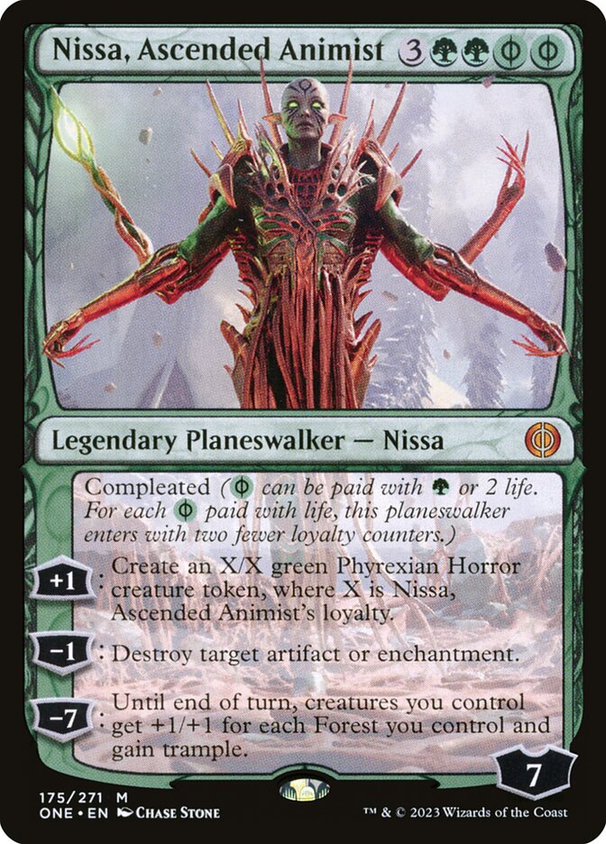 Nissa, Ascended Animist [Phyrexia: All Will Be One] (175)