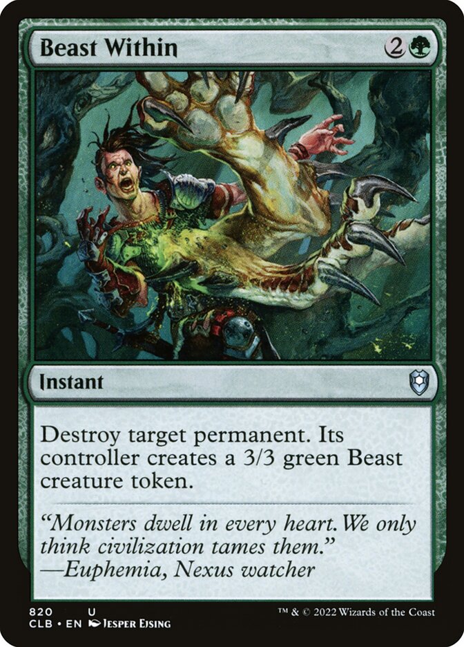 Beast Within [Commander Legends: Battle for Baldur's Gate] (820)