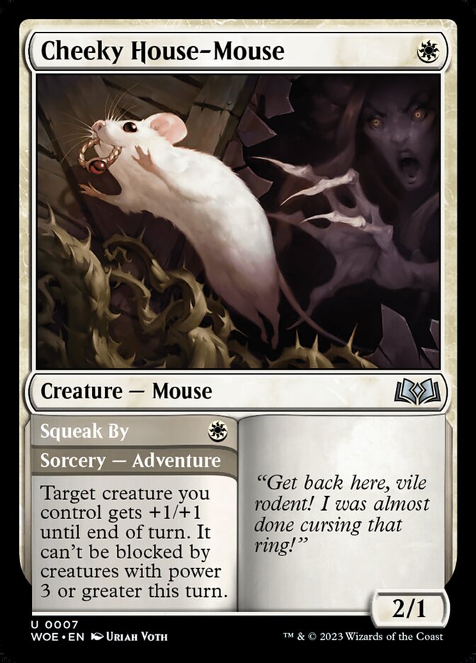 Cheeky House-Mouse // Squeak By [Wilds of Eldraine] (7)