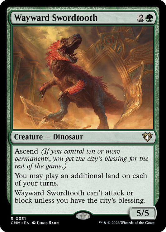Wayward Swordtooth [Commander Masters] (331)