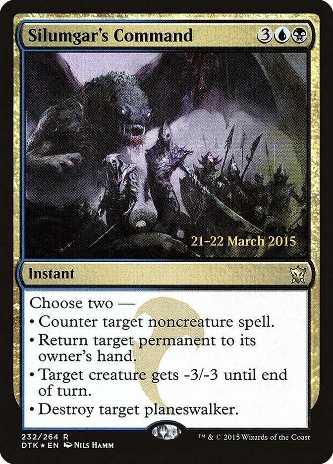 Silumgar's Command [Dragons of Tarkir Promos] (232s)