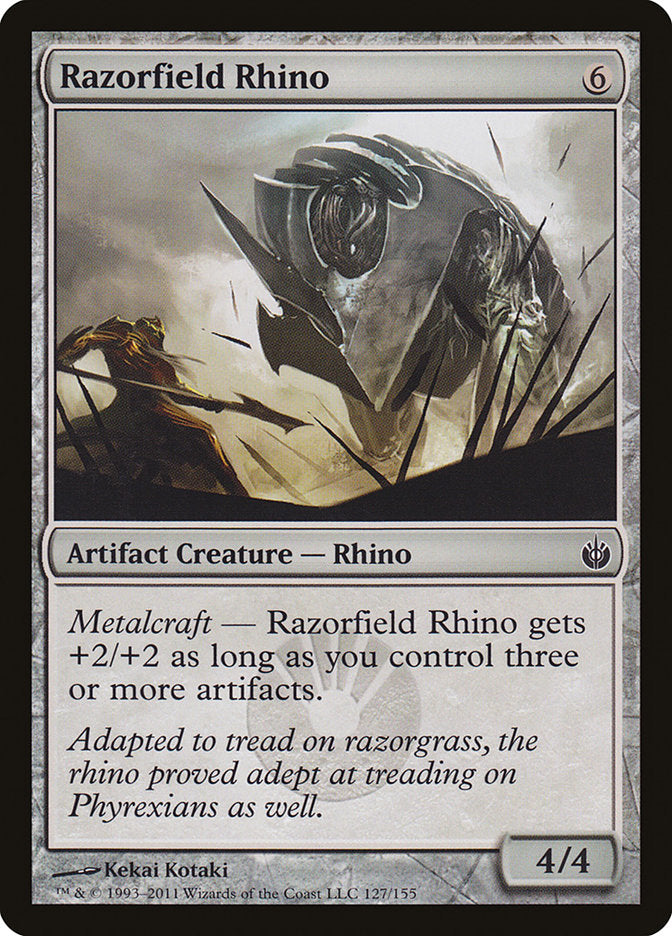 Razorfield Rhino [Mirrodin Besieged] (127)