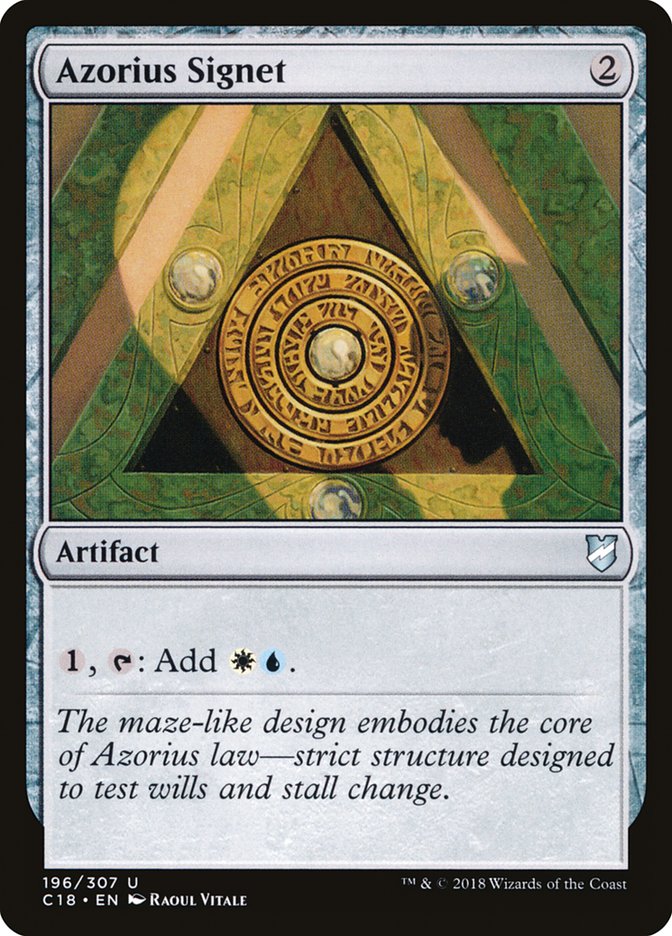 Azorius Signet [Commander 2018] (196)