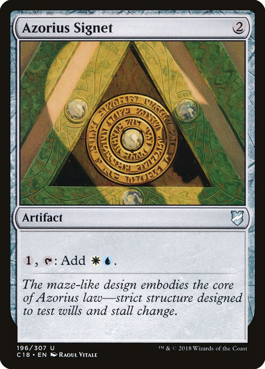 Azorius Signet [Commander 2018] (196)