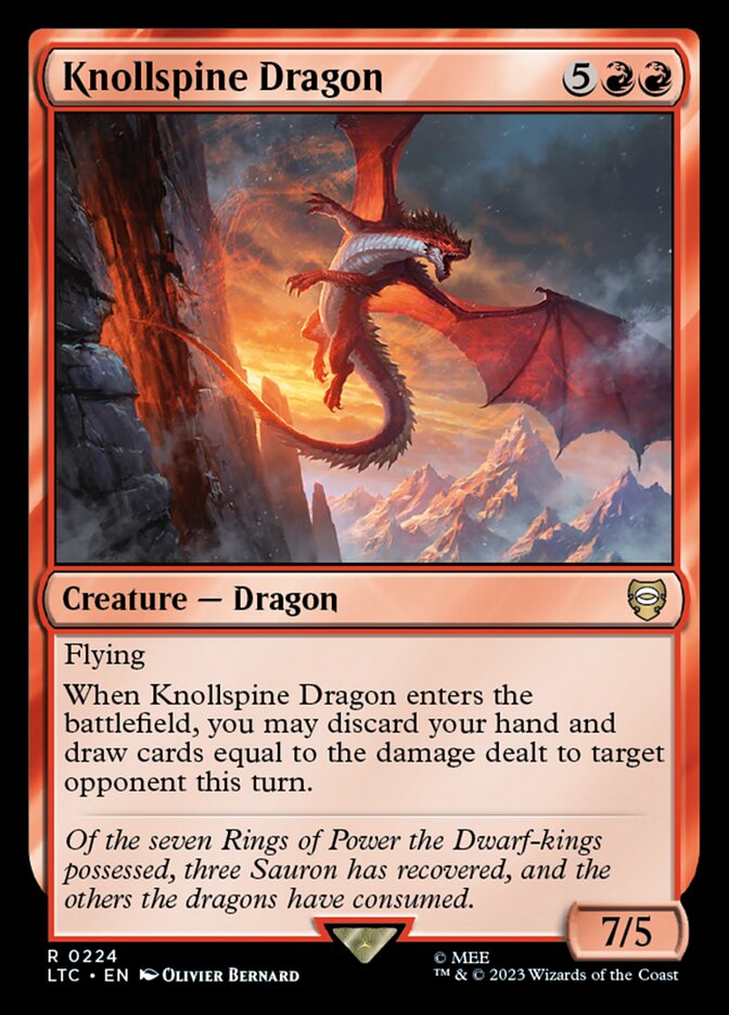 Knollspine Dragon [Tales of Middle-earth Commander] (224)