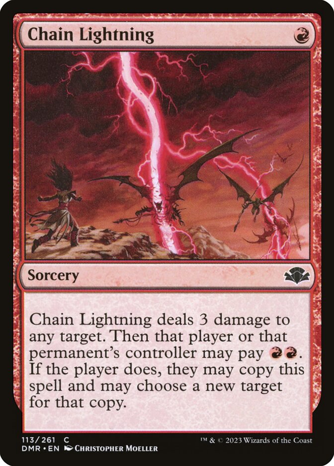 Chain Lightning [Dominaria Remastered] (113)