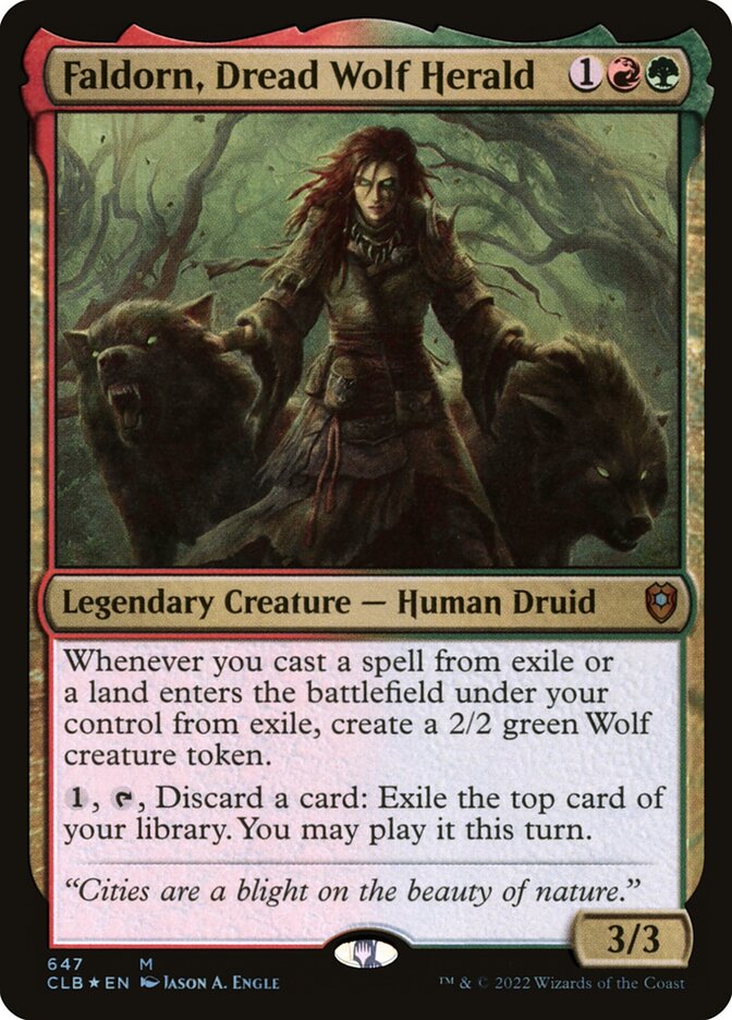 Faldorn, Dread Wolf Herald [Commander Legends: Battle for Baldur's Gate] (647)