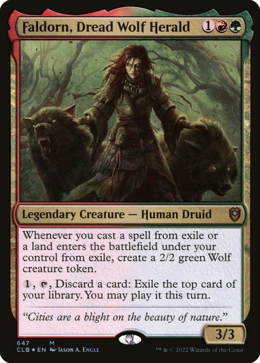 Faldorn, Dread Wolf Herald [Commander Legends: Battle for Baldur's Gate] (647)