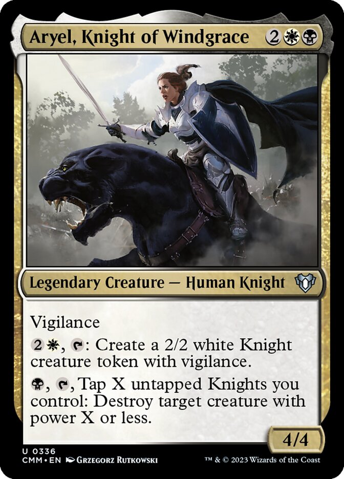 Aryel, Knight of Windgrace [Commander Masters] (336)