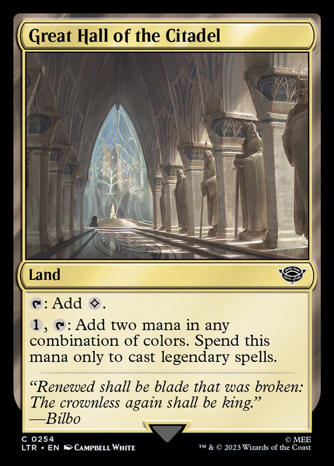 Great Hall of the Citadel [The Lord of the Rings: Tales of Middle-earth] (254)