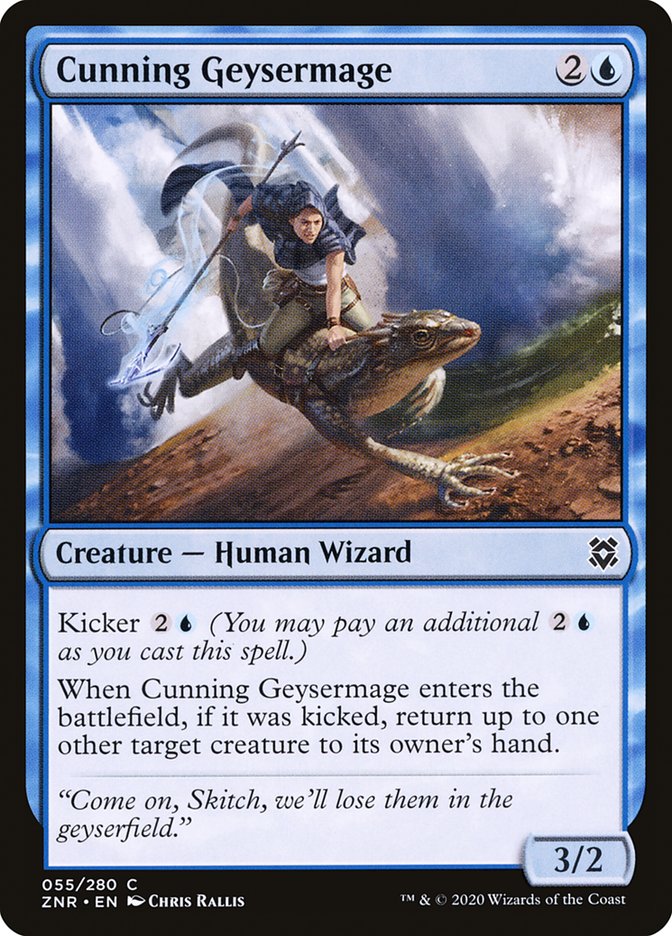 Cunning Geysermage [Zendikar Rising] (55)