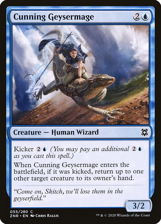 Cunning Geysermage [Zendikar Rising] (55)