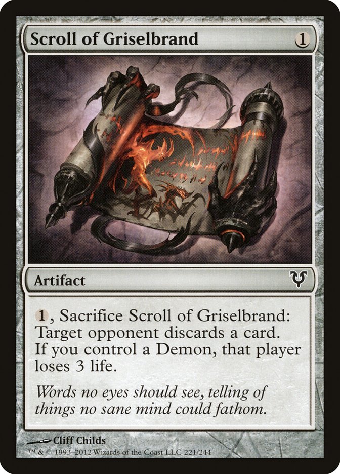 Scroll of Griselbrand [Avacyn Restored] (221)