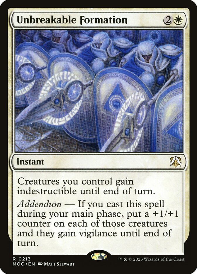 Unbreakable Formation [March of the Machine Commander] (213)