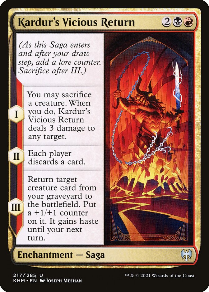 Kardur's Vicious Return [Kaldheim] (217)