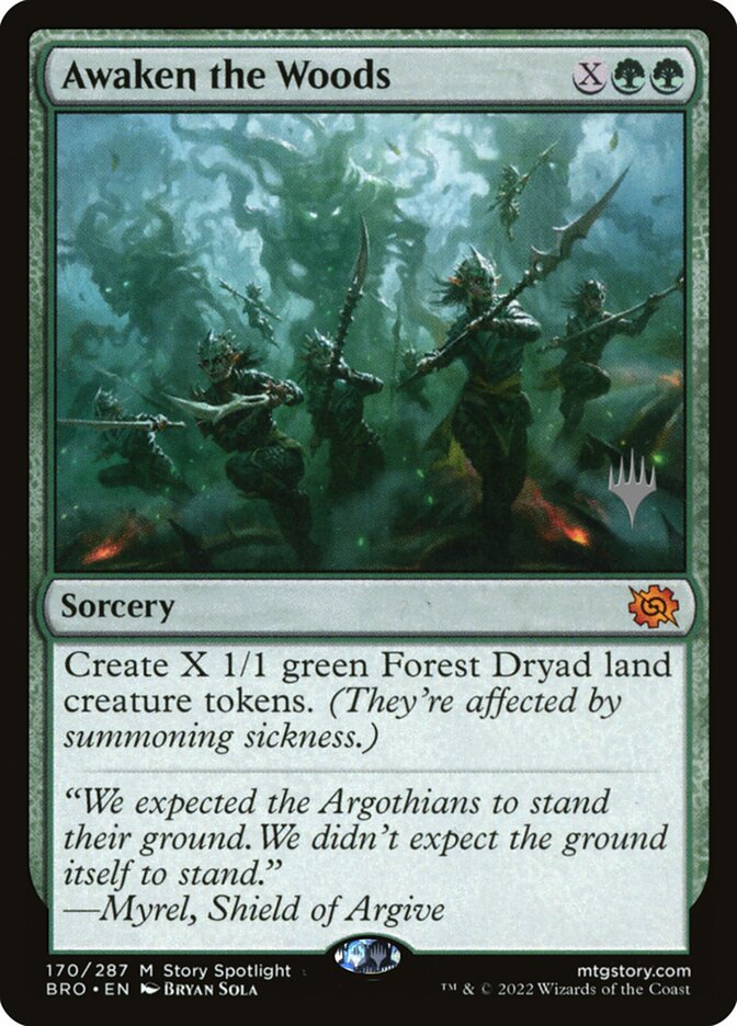 Awaken the Woods [The Brothers' War Promos] (170p)