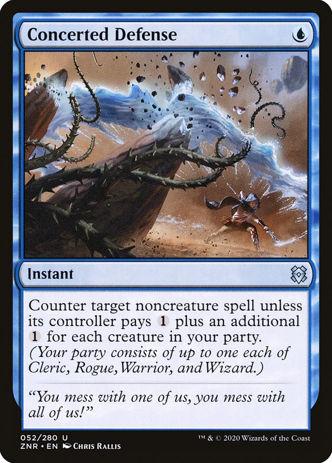 Concerted Defense [Zendikar Rising] (52)