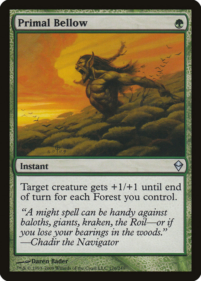 Primal Bellow [Zendikar] (176)