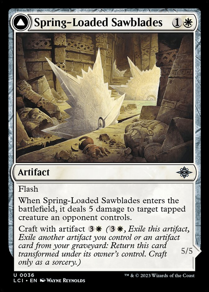 Spring-Loaded Sawblades // Bladewheel Chariot [The Lost Caverns of Ixalan] (36)