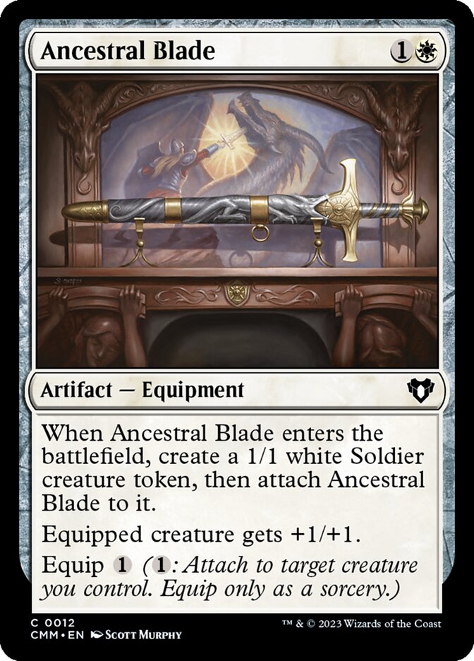 Ancestral Blade [Commander Masters] (12)