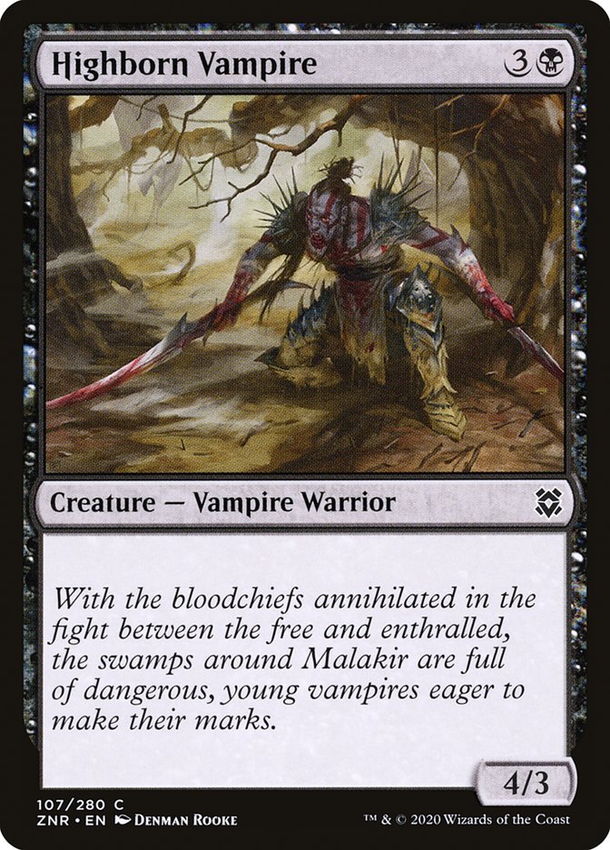 Highborn Vampire [Zendikar Rising] (107)