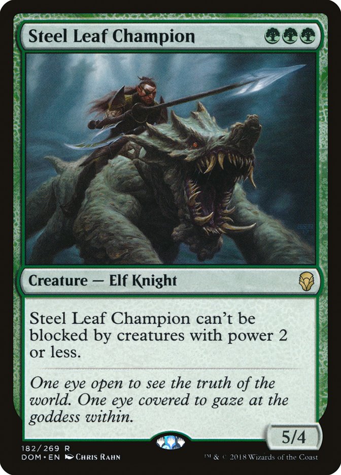 Steel Leaf Champion [Dominaria] (182)