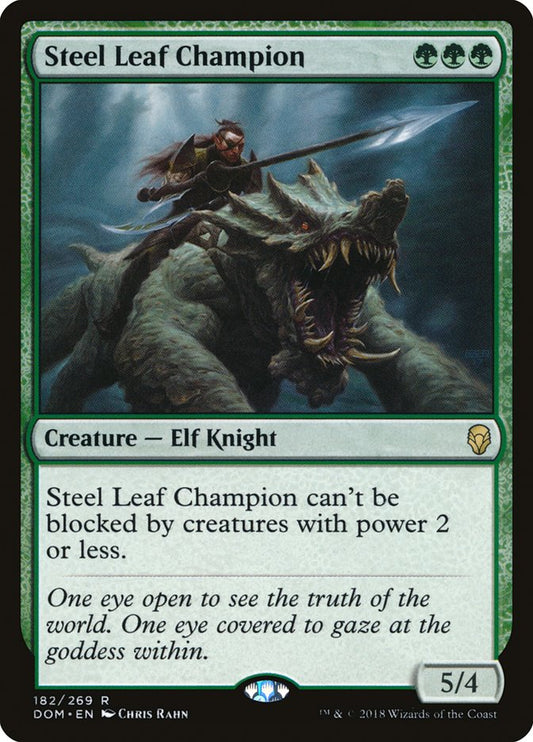 Steel Leaf Champion [Dominaria] (182)