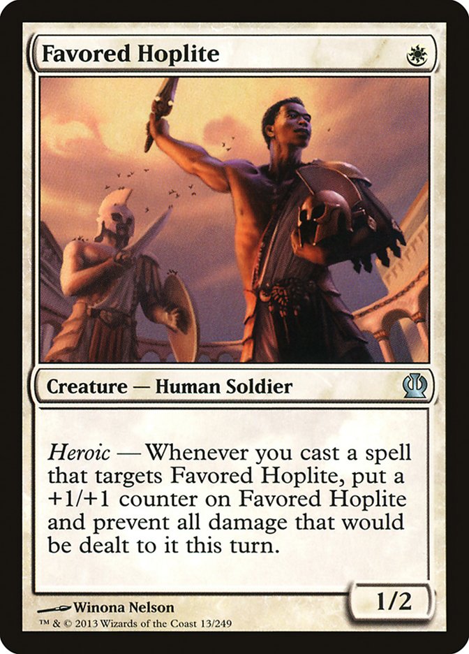 Favored Hoplite [Theros] (13)