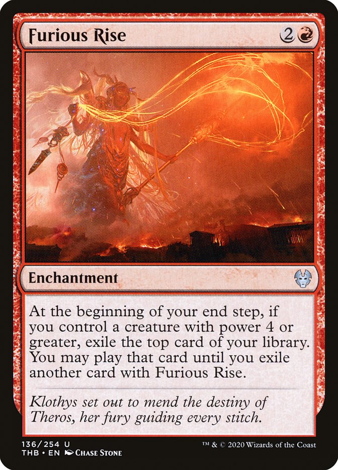 Furious Rise [Theros Beyond Death] (136)