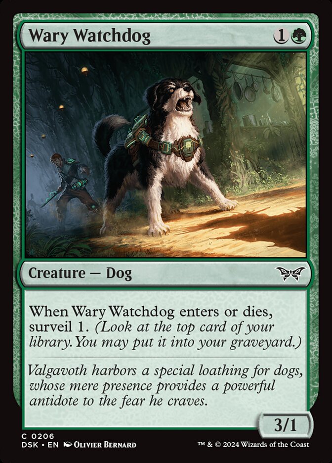 Wary Watchdog [Duskmourn: House of Horror] (206)