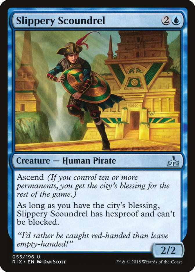 Slippery Scoundrel [Rivals of Ixalan] (55)