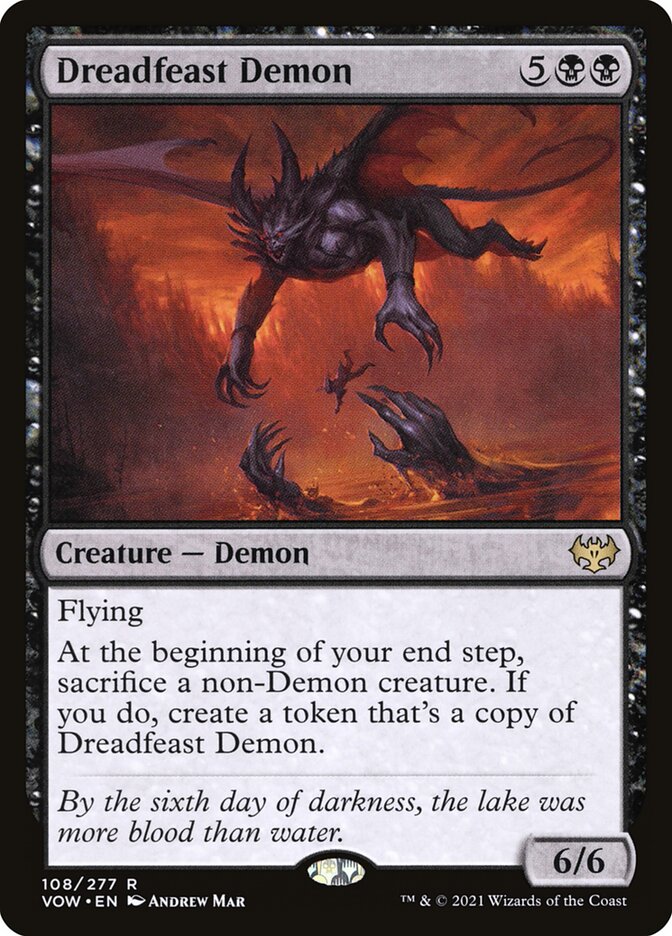 Dreadfeast Demon [Innistrad: Crimson Vow] (108)