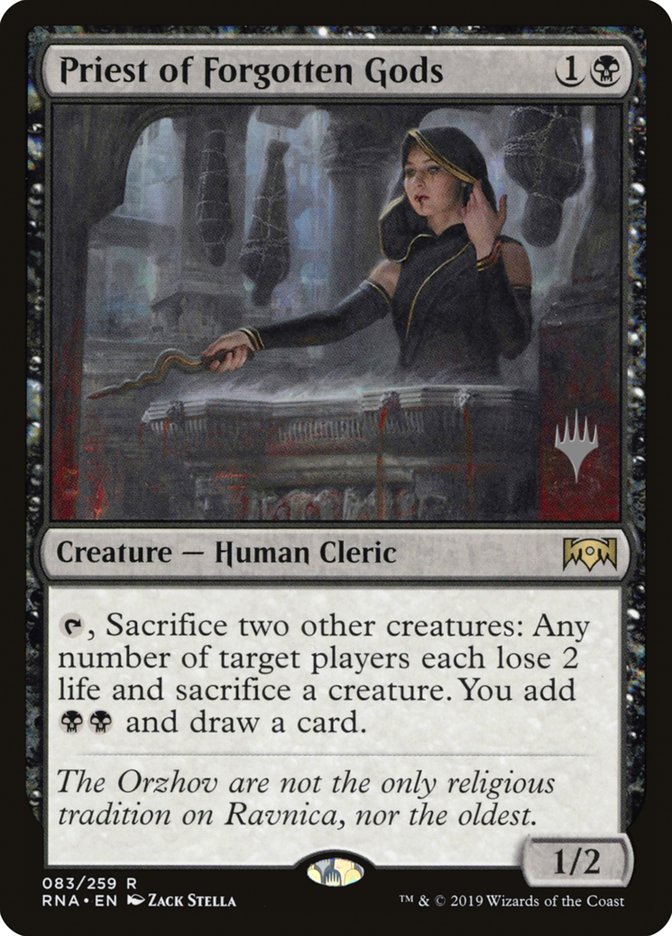 Priest of Forgotten Gods [Ravnica Allegiance Promos] (83p)
