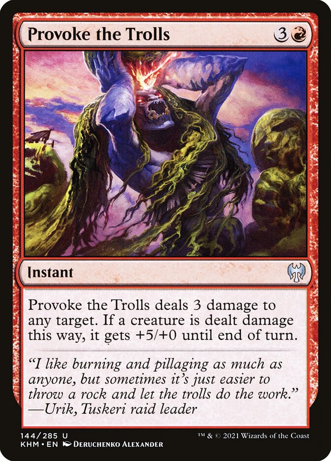 Provoke the Trolls [Kaldheim] (144)