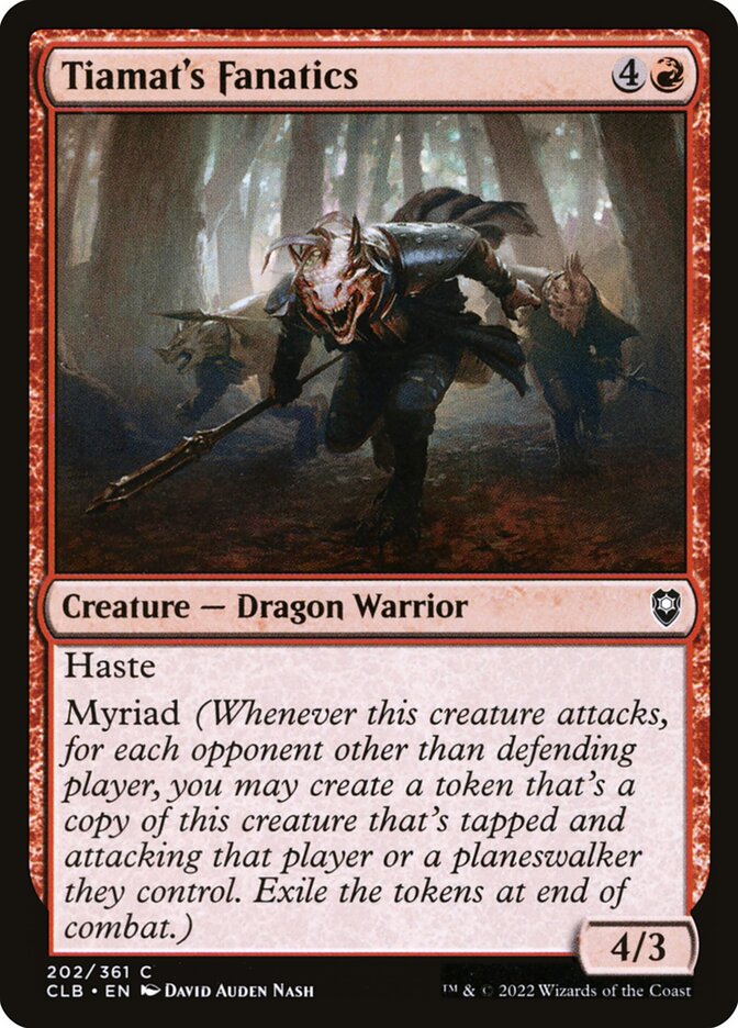Tiamat's Fanatics [Commander Legends: Battle for Baldur's Gate] (202)