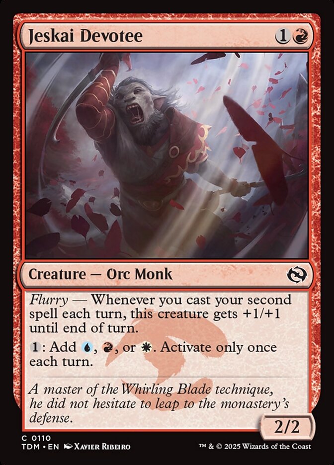 Jeskai Devotee [Tarkir: Dragonstorm] (110)