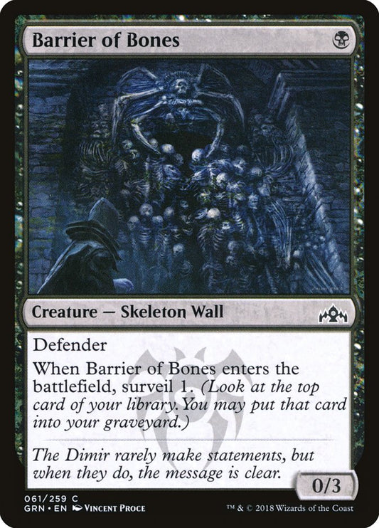Barrier of Bones [Guilds of Ravnica] (61)