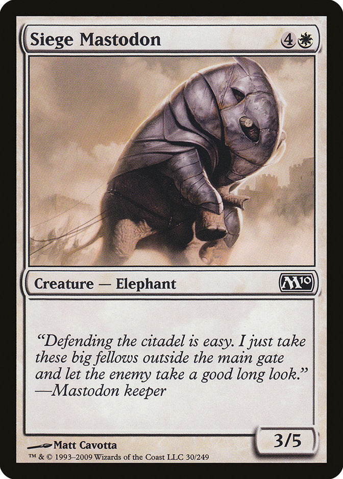 Siege Mastodon [Magic 2010] (30)