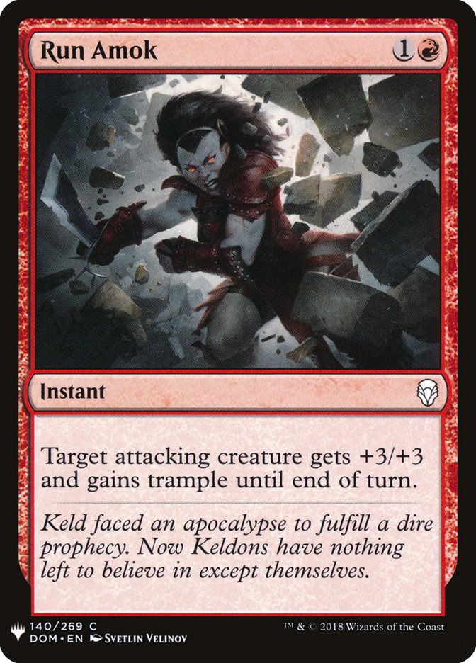 Run Amok [The List] (DOM-140)
