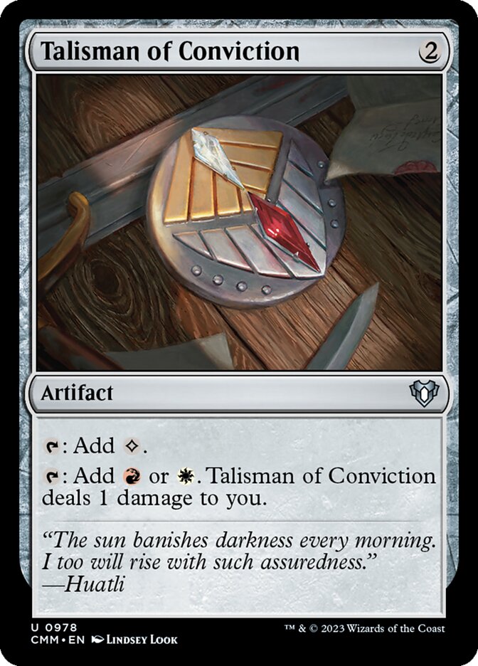 Talisman of Conviction [Commander Masters] (978)