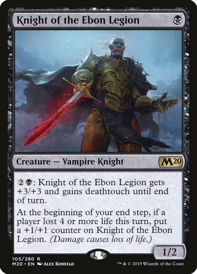 Knight of the Ebon Legion [Core Set 2020] (105)