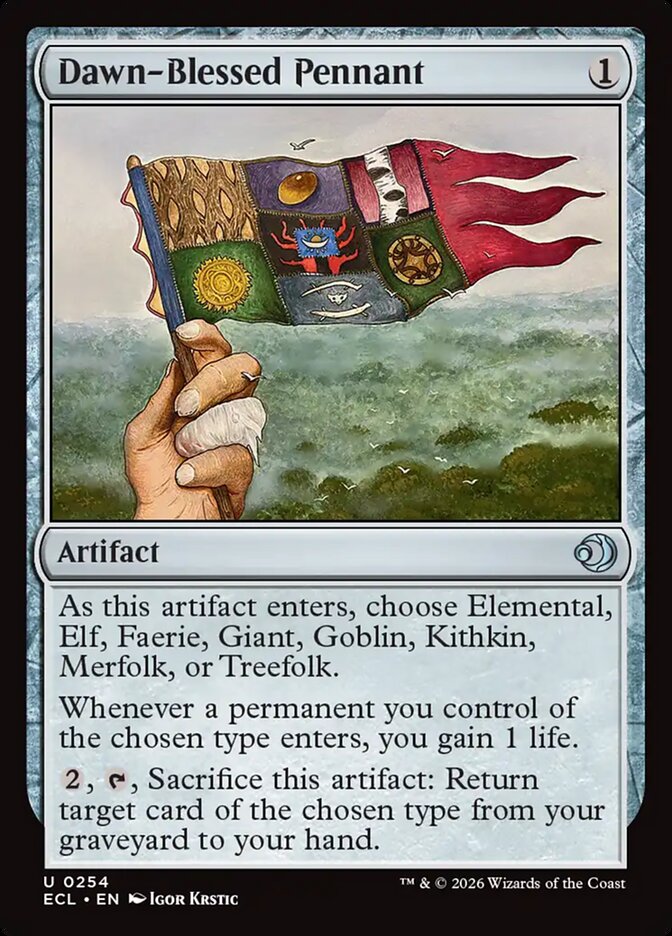 Dawn-Blessed Pennant [Lorwyn Eclipsed] (254)