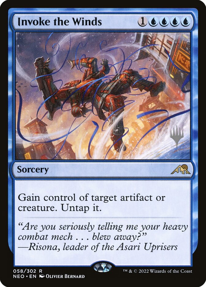 Invoke the Winds [Kamigawa: Neon Dynasty Promos] (58p)