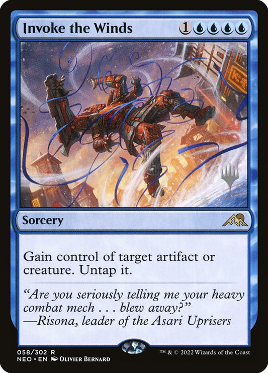 Invoke the Winds [Kamigawa: Neon Dynasty Promos] (58p)