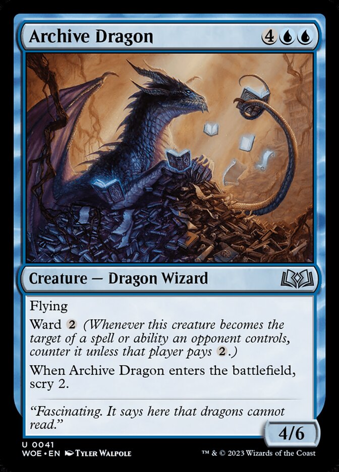 Archive Dragon [Wilds of Eldraine] (41)