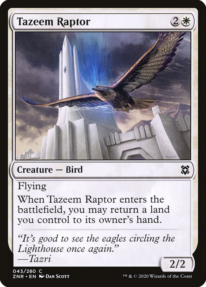 Tazeem Raptor [Zendikar Rising] (43)