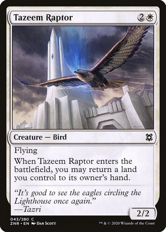 Tazeem Raptor [Zendikar Rising] (43)